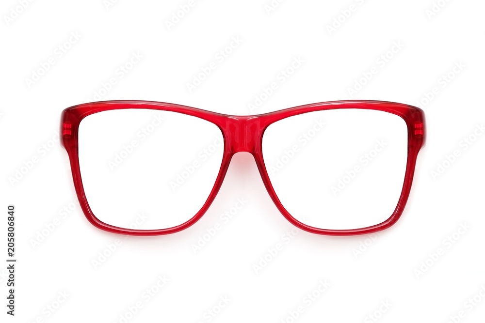 Fototapeta premium Glasses isolated on white background for applying on a portrait 