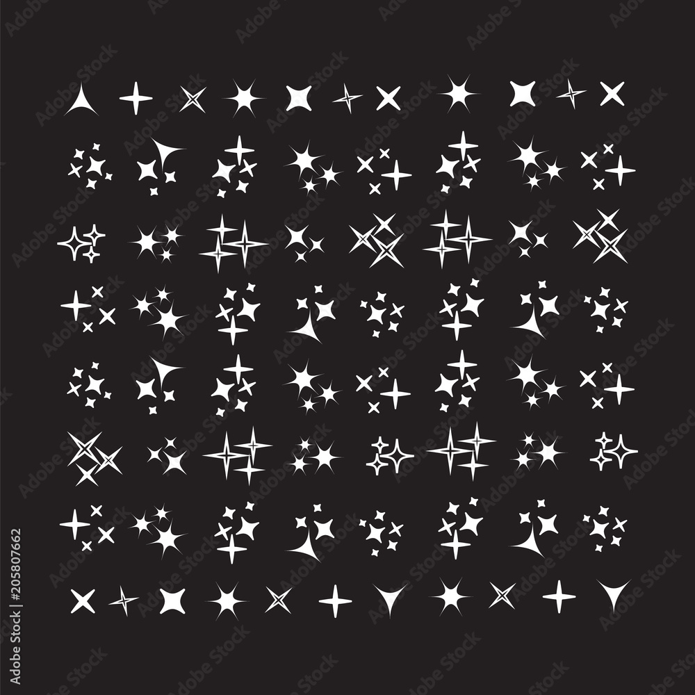 Glowing light effect star. Sparkle lights vector Glowing light effect star. Sparkle lights vector