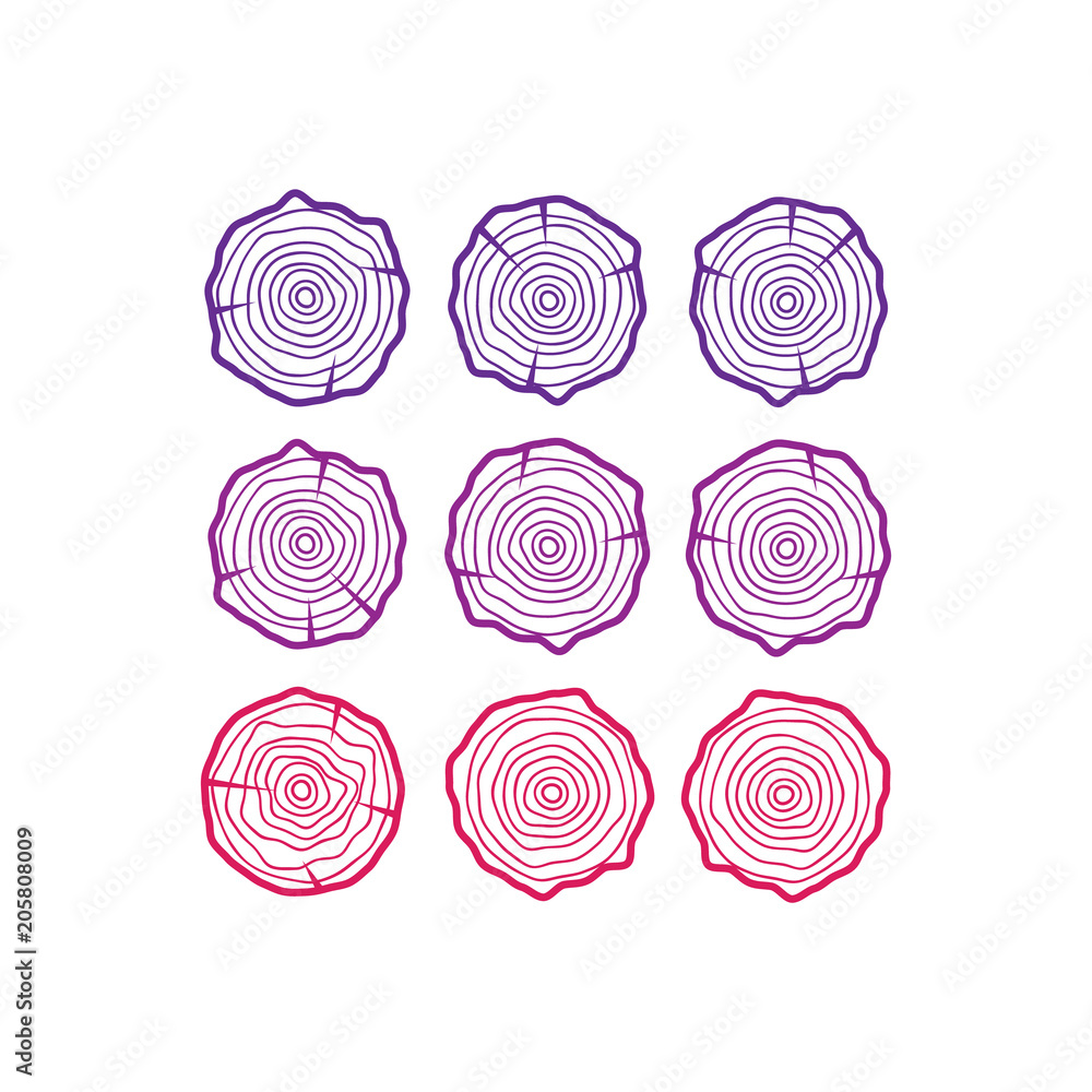 Pattern with tree rings. Circle tree background Pattern with tree rings. Circle tree background