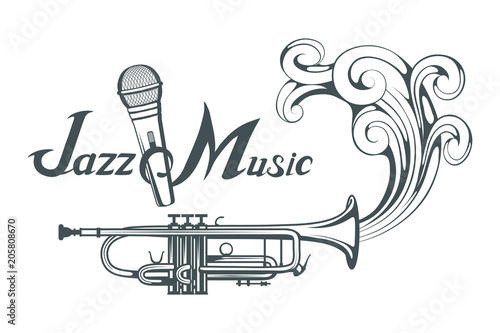 Sticker jazz player with saxophone