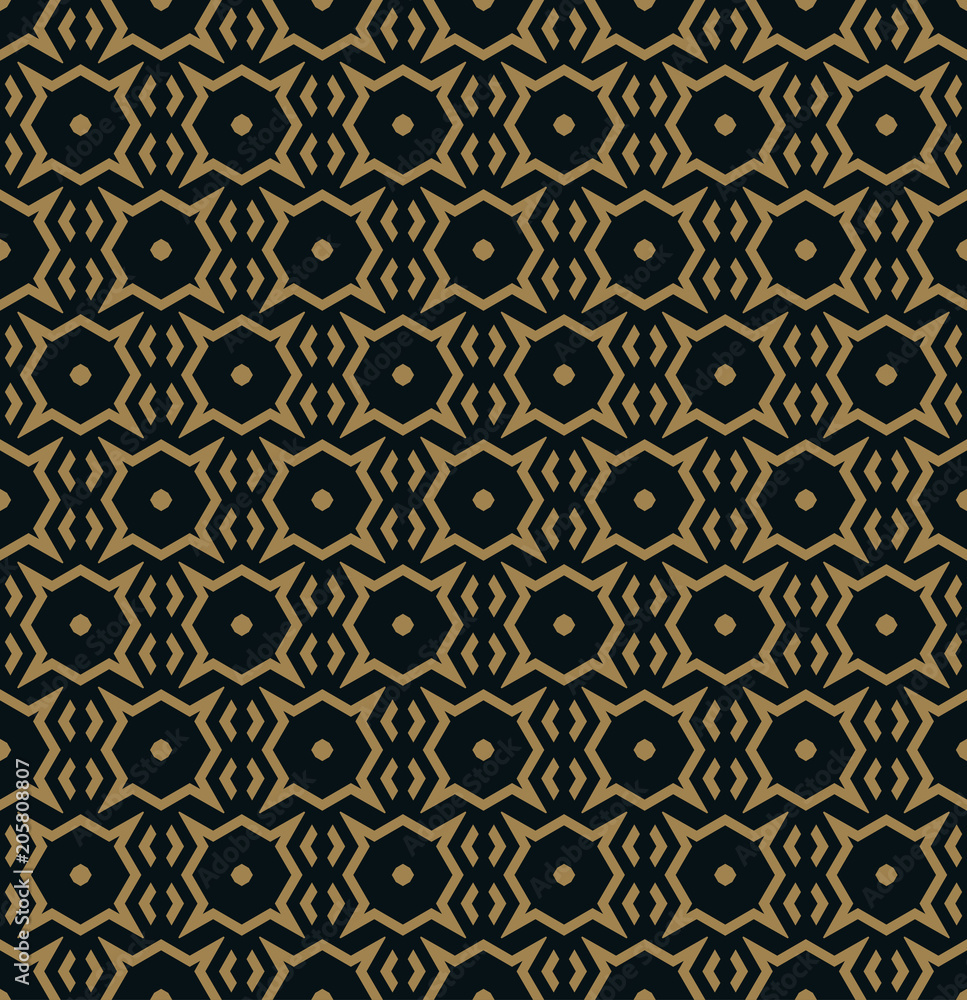 Vector seamless pattern. Modern stylish texture. Repeating geometric tiles from striped elements