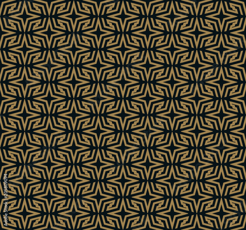 Vector seamless pattern. Modern stylish texture. Repeating geometric tiles from striped elements