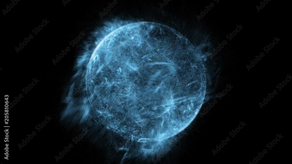 Blue fancy emissions in a dark background Blue fancy emissions in a dark background