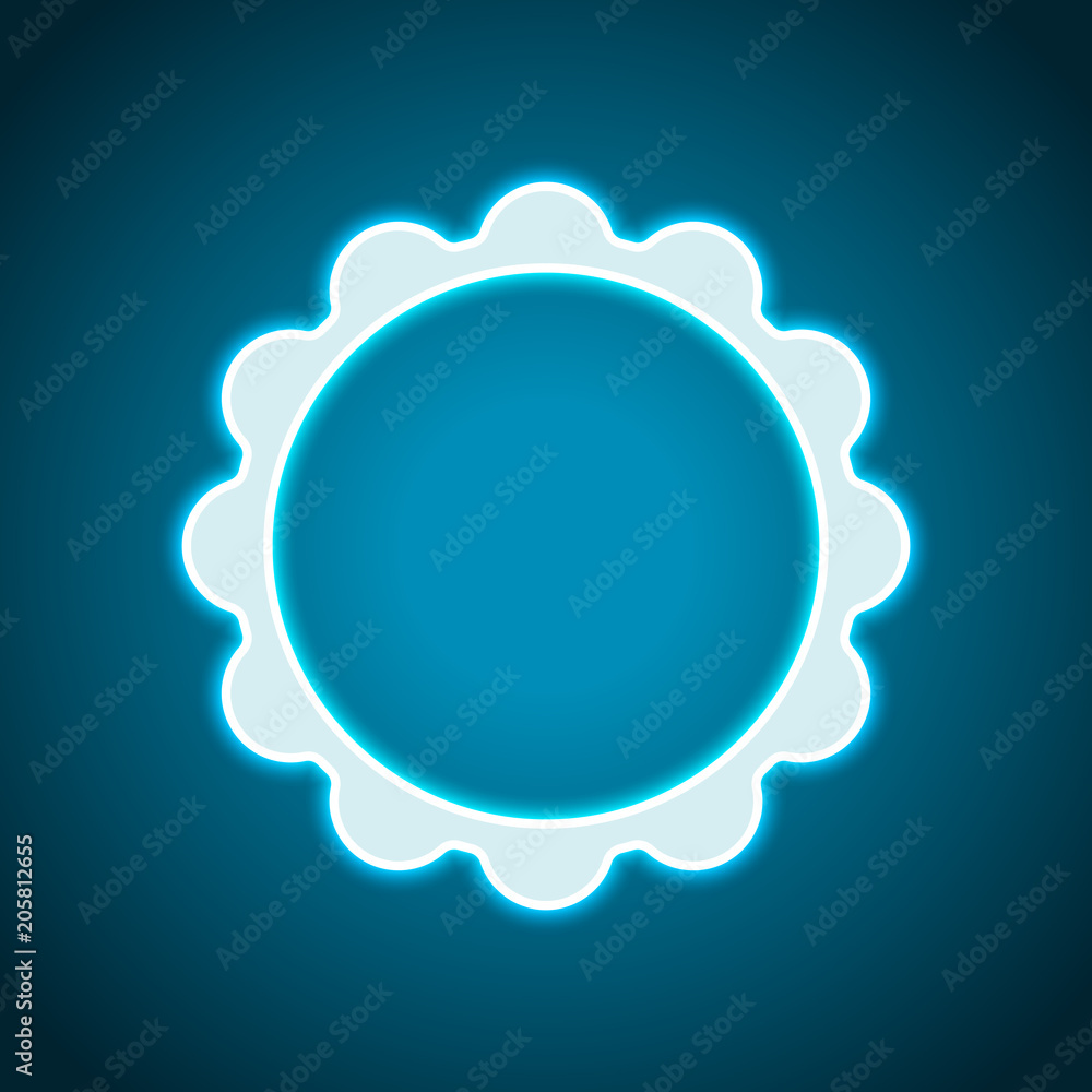 sun. simple icon. Neon style. Light decoration icon. Bright electric symbol sun. simple icon. Neon style. Light decoration icon. Bright electric symbol