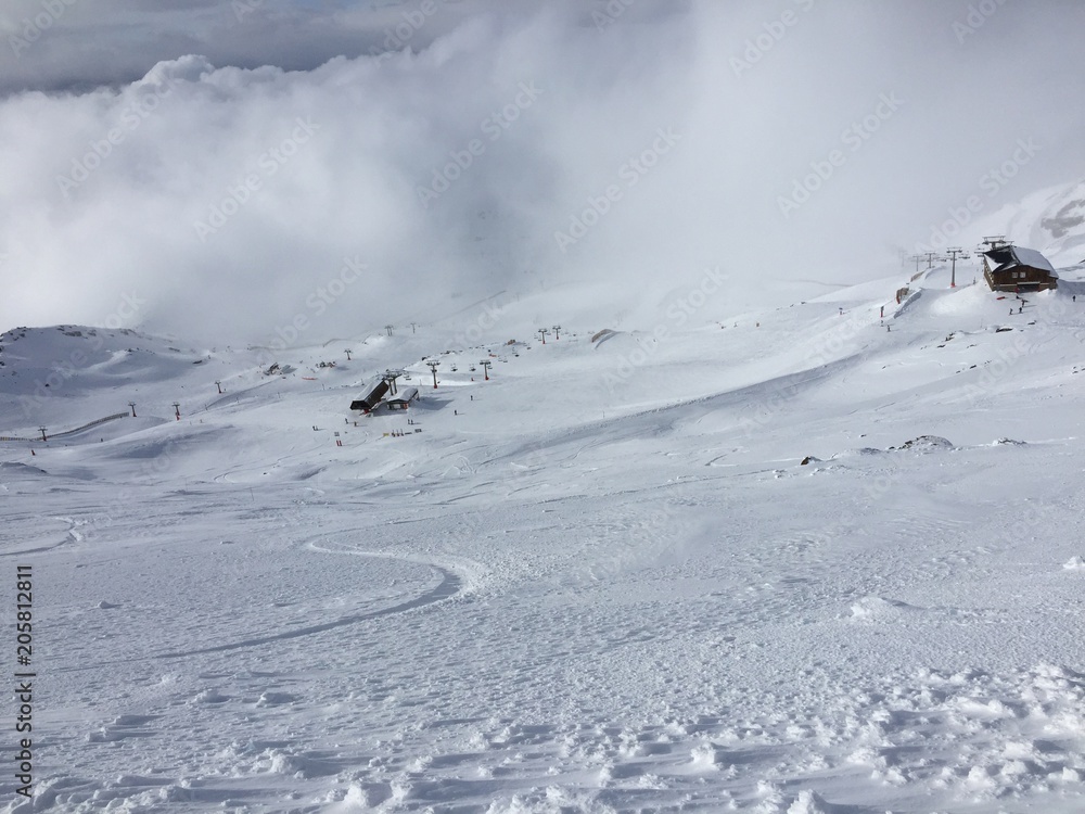 Sierra Nevada ski station and National Park (3.396 ). Granada, Andalusia,Spain Sierra Nevada ski station and National Park (3.396 ). Granada, Andalusia,Spain