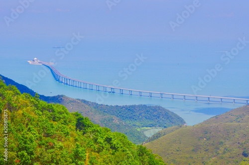 Canvas Print Hong Kong–Zhuhai–Macau Bridge is a project of the government in the multiple southern China cities