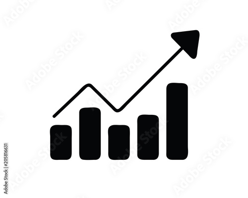 increase sales icon design illustration,glyph style design, designed for web and app