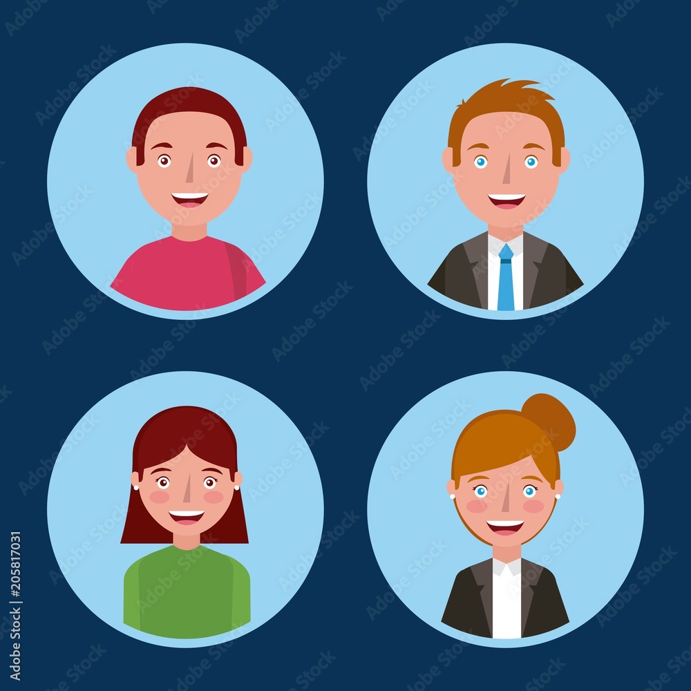 people teachers and students boy and girl set vector illustration people teachers and students boy and girl set vector illustration