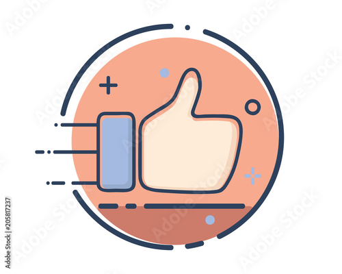 like icon design illustration,line filled style design, designed for web and app