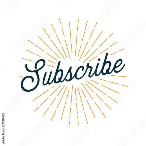 Subscribe Card with Light Rays
