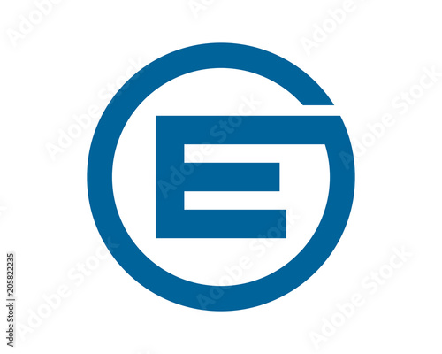 blue circle typography alphabet typeset typeface logotype font image vector icon