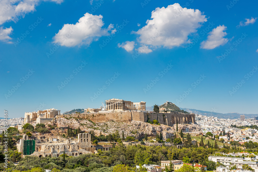 Parthenon, Acropolis of Athens, Greece at summer day