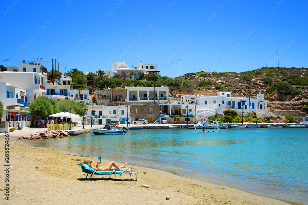 Fassolou beach in Sifnos in Greece