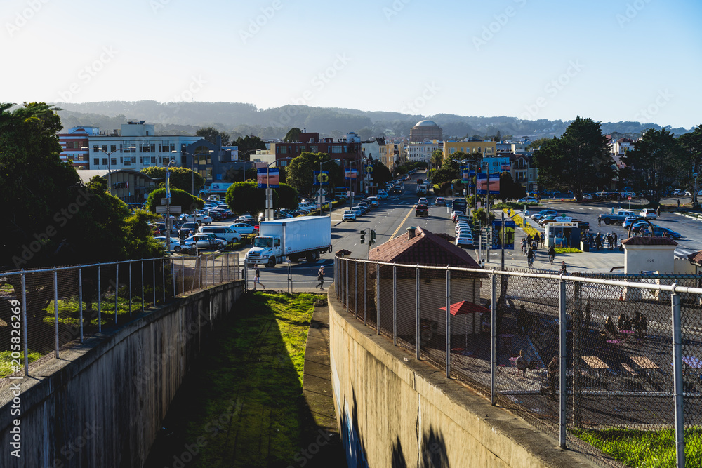 Scene in San Francisco