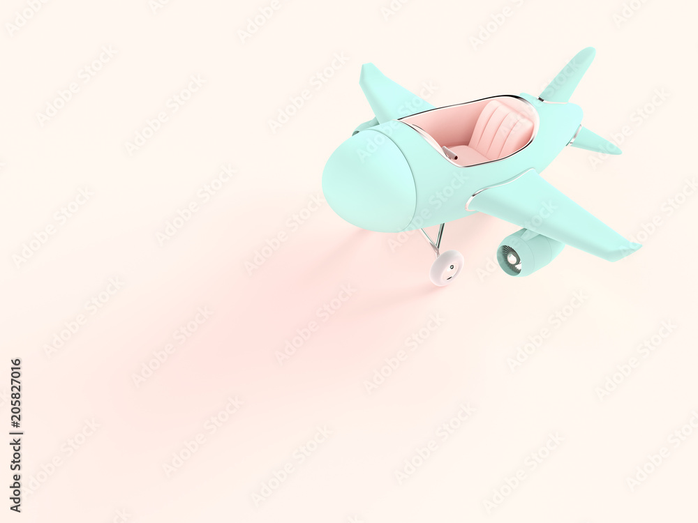 Obraz premium airplane toy blue pastel color