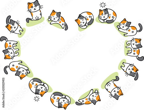 cats cartoon background