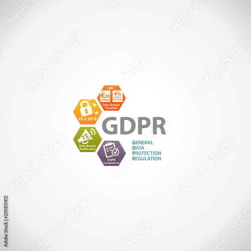 GDPR General Data Protection Regulation Notification Infographic