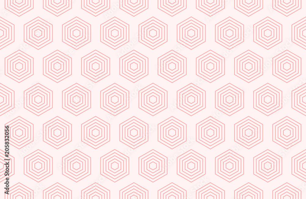 Backgrounds pattern seamless geometric sweet pink hexagon abstract and line vector design. Pastel color background. Backgrounds pattern seamless geometric sweet pink hexagon abstract and line vector design. Pastel color background.