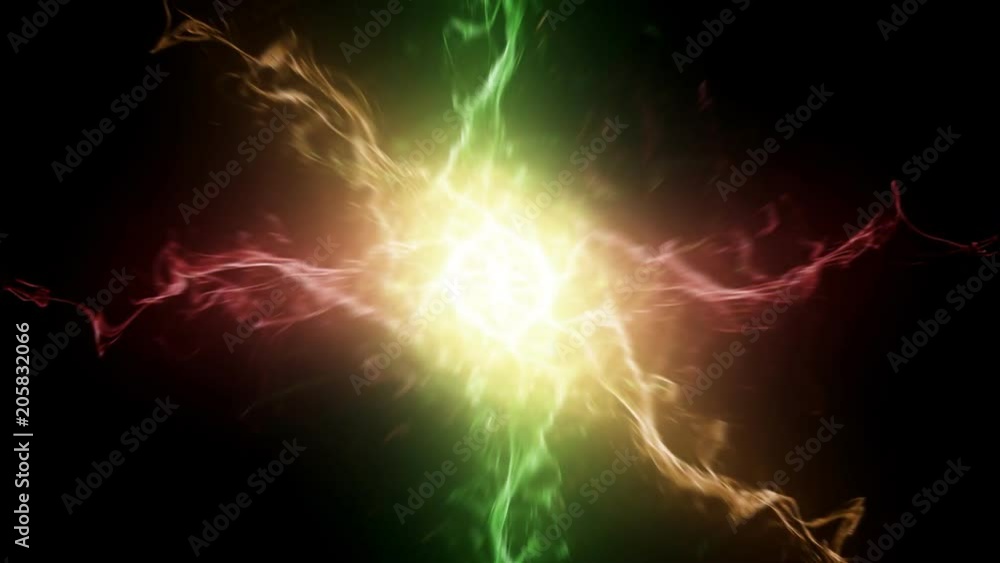 Colorful and vibrating emissions in a dark background Colorful and vibrating emissions in a dark background