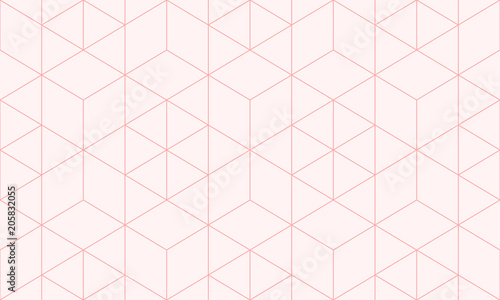 Backgrounds pattern seamless geometric sweet pink hexagon abstract and line v...