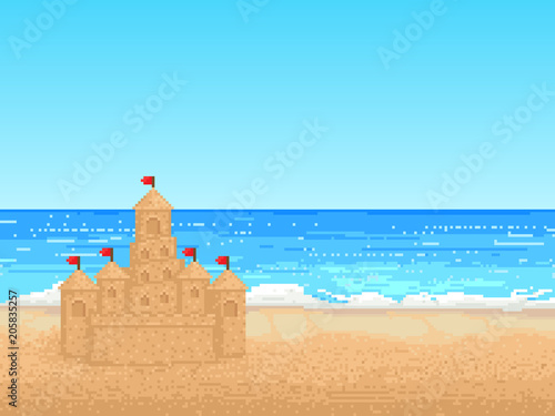 retro vector illustration of a pixel