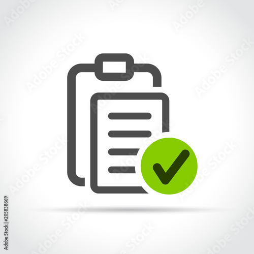 checklist icon on white background