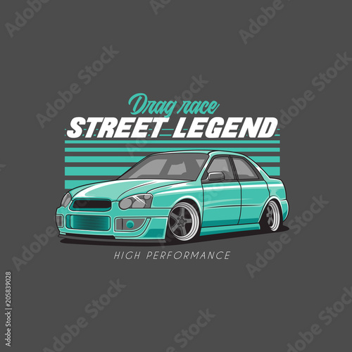 Sport Race Car Illustration