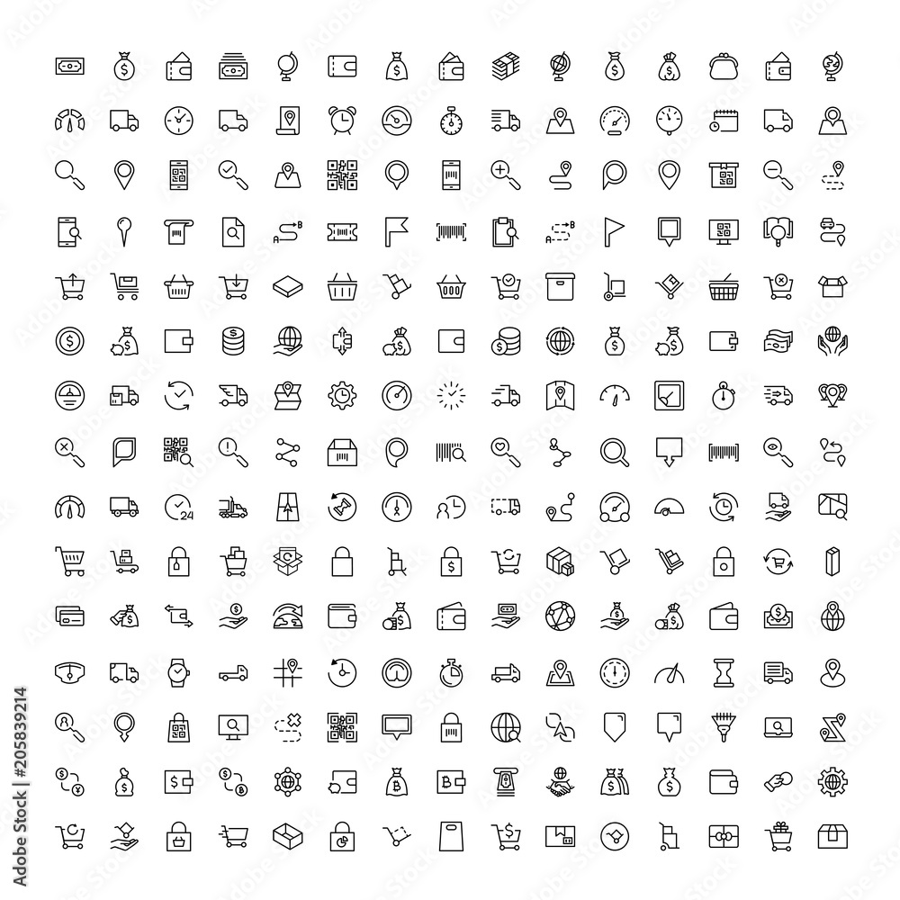 Electronic commerce flat icon Electronic commerce flat icon