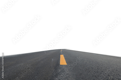 The road isolated on white background. This has clipping path.