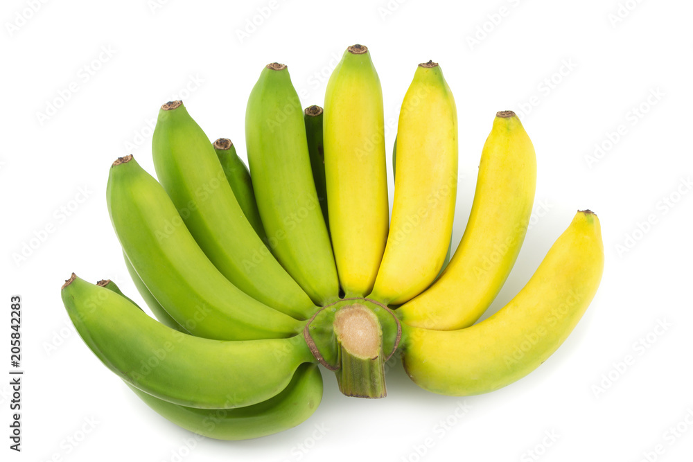 Bunch of bananas isolated on a white background Bunch of bananas isolated on a white background