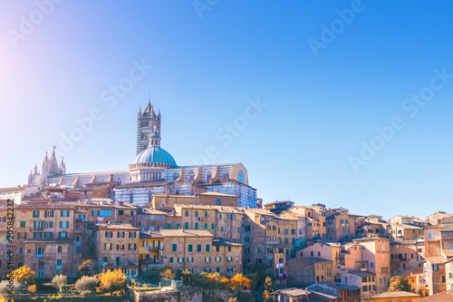 Siena cathedral on a sunny day; Tuscany; Italy