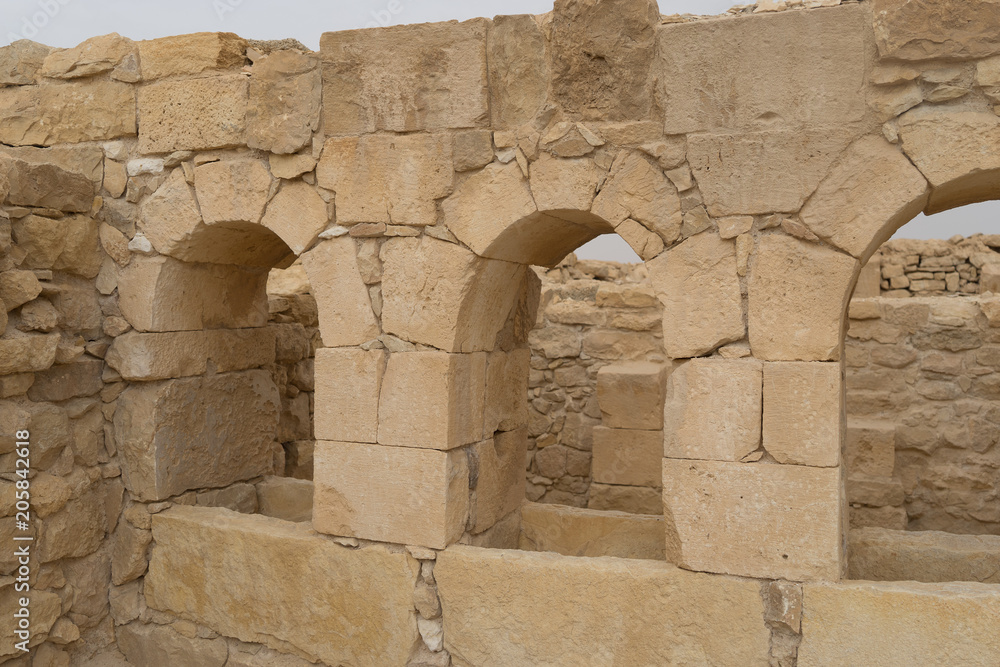 Shivta archaeology ruins in israel