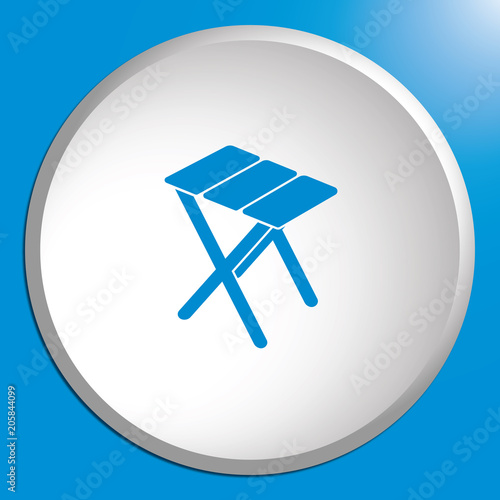 Camping stool icon