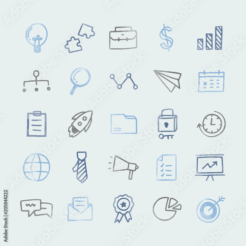 Collection of icons technology