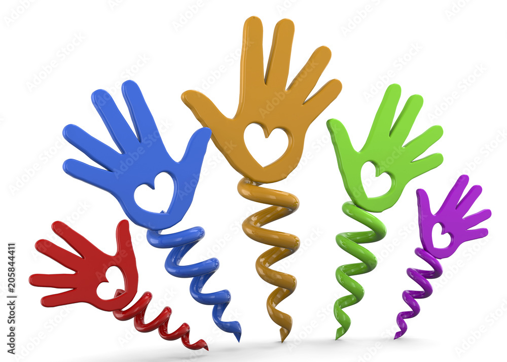 Obraz premium Helping Hand - 3D