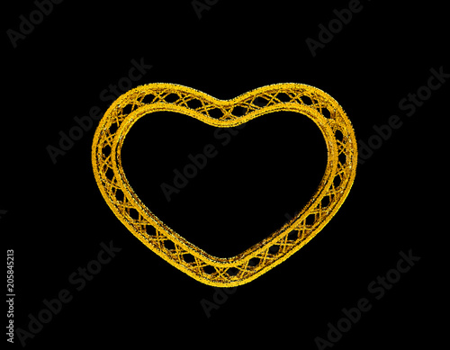 Truss frame in form of hear...