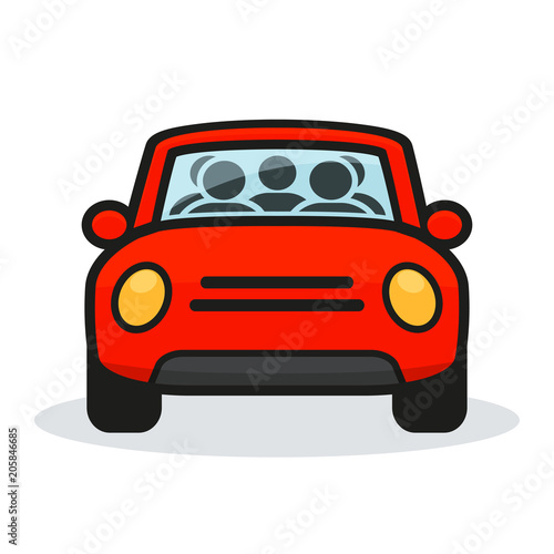 carpool design on white background