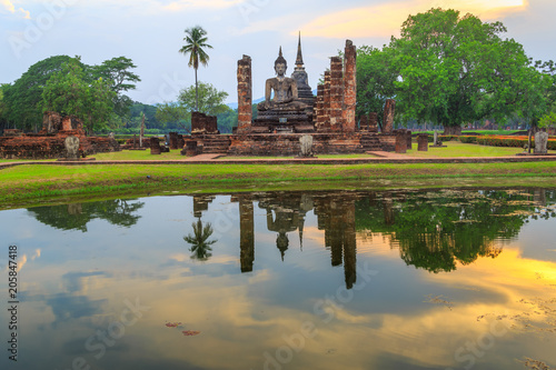 Sukhothai historical park in Thailand