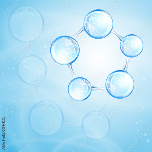 Hyaluronic acid or abstract molecules design