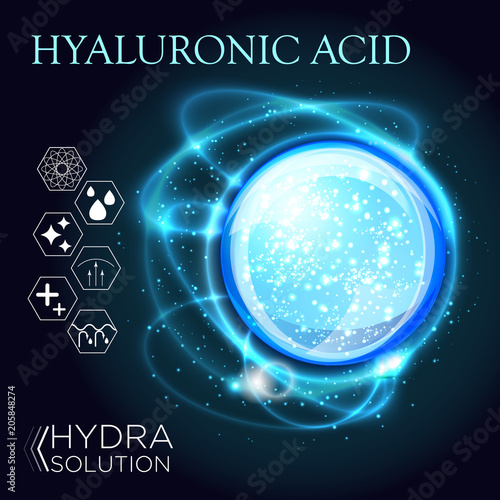 Hyaluronic acid or abstract molecules design