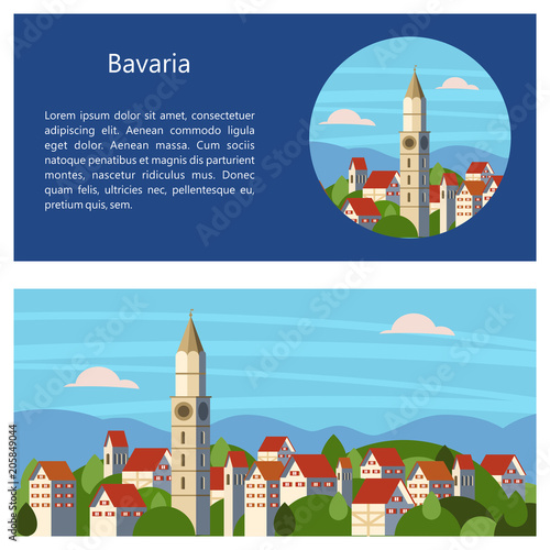 Bavaria. Vector illustration.