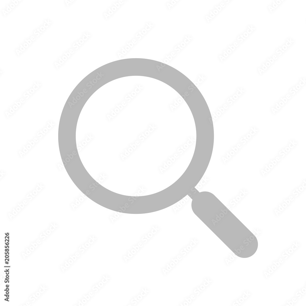 Search icon vector. Found find concept. Magnifying glass Sign isolated on white background. Flat design style for web, Vector illustration Search icon vector. Found find concept. Magnifying glass Sign isolated on white background. Flat design style for web, Vector illustration