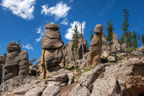 Black Hills National Forest, South Dakota, USA: Typical rock formations (needles) photo