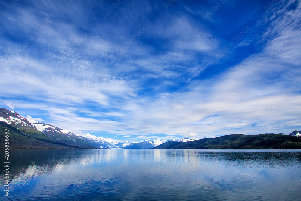 Panoramic view of Prince William Sound, Alaska, USA