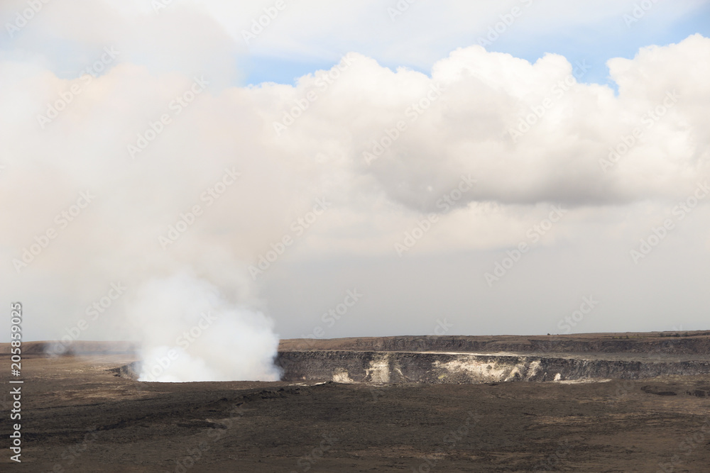 Kilauea main crater and caldera view, Big Island, Hawaii