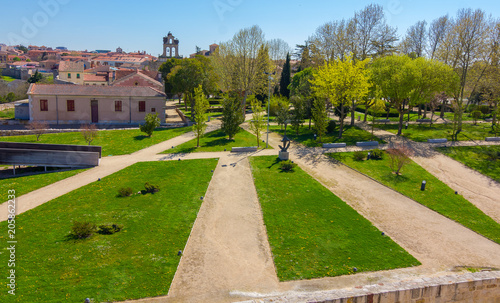 Park surrounding the castle of zamora,Spain © james633