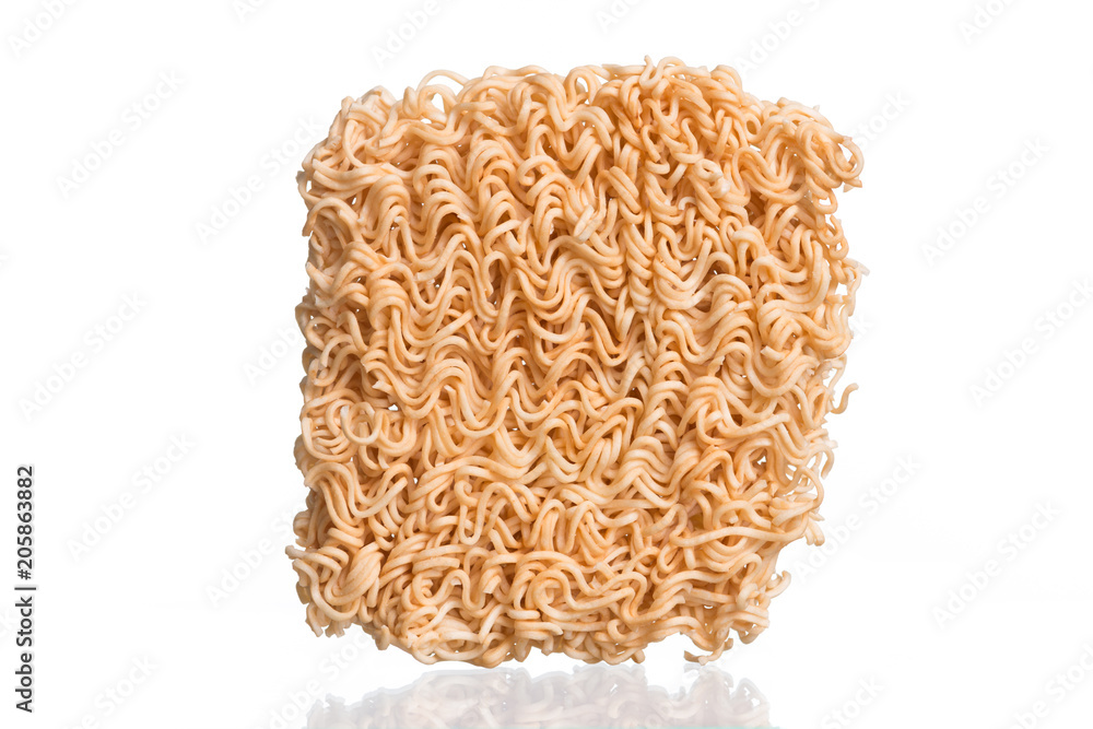 Instant noodles, on white background Instant noodles, on white background