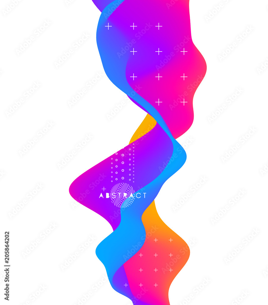 Abstract wavy pattern. Background for design. Vector Illustration for banner, flyer, book cover, poster.