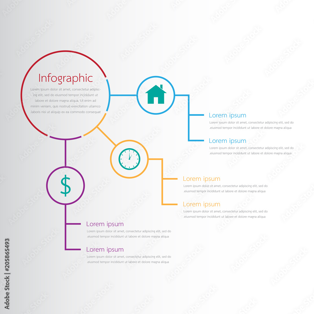 Vector infographic templates used for detailed reports. All 3 topics. Vector infographic templates used for detailed reports. All 3 topics.