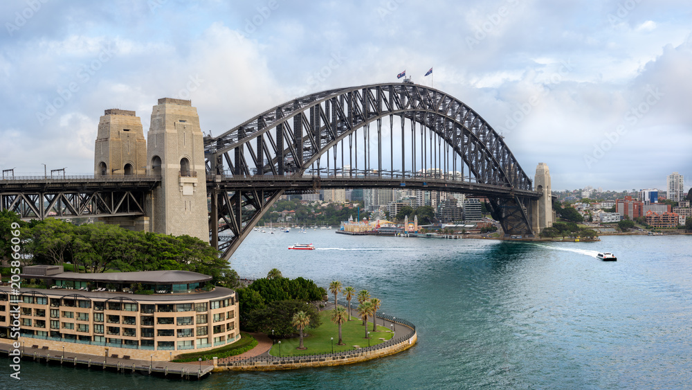 Fototapeta premium Sydney Harbour Bridge, Australia (100 MP, Ultra High Resolution)